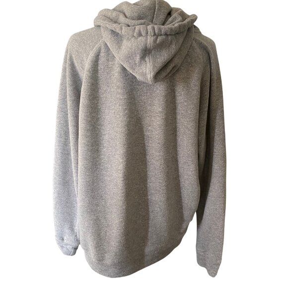 Women's Colosseum Hooded Heathered Gray Sporty IU Raglan Pullover Hoodie, Size L - Picture 10 of 11